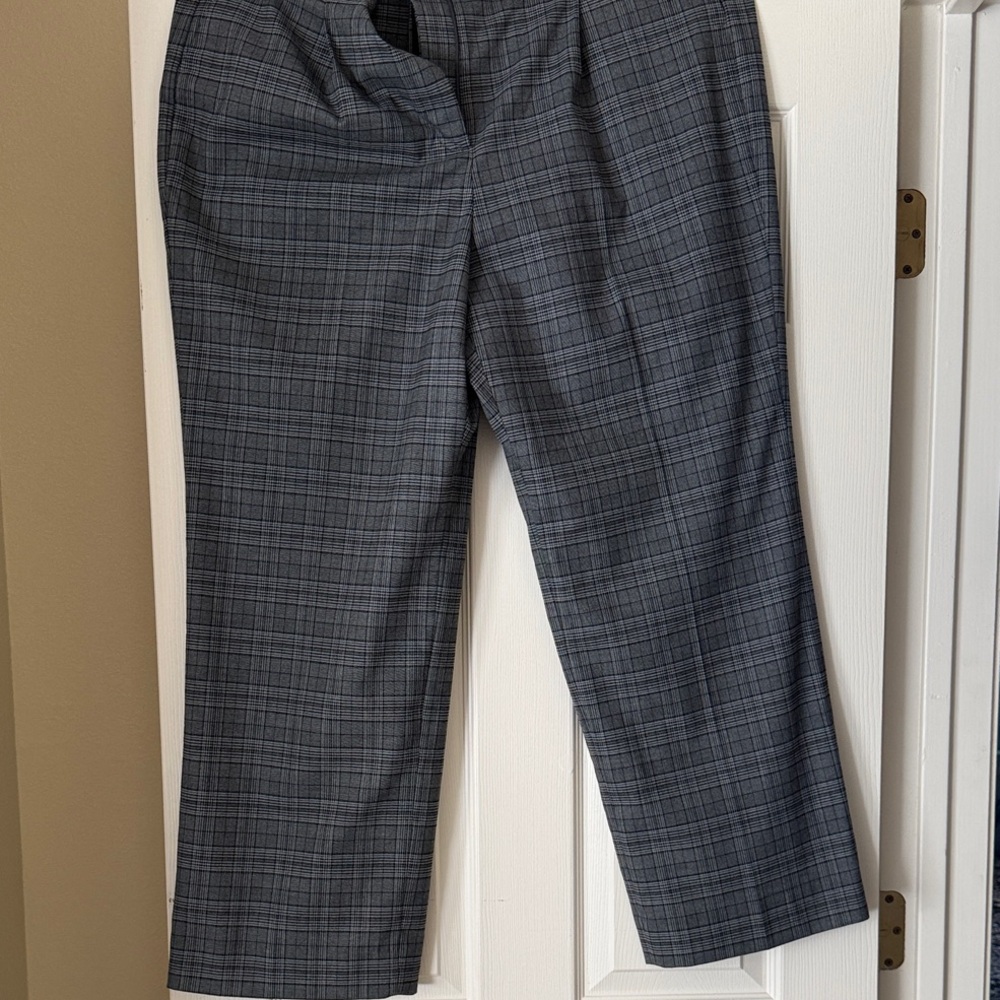 Chic Dark Jcrew Plaid Pants